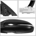Non Hybrid Ki1320202 Side Door Power Mirror With Fold Heated Glass Memory For Optima 2016-2018 Driver Left Paint To Match Black