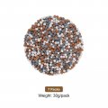Uxcell 7 Packs Replacement Shower Head Bead 3-4mm Filters Mineral Stone Bead For Water Softener Filtration White Grey Orange