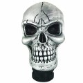 Abfer Silver Stick Shifter Car Gear Shift Knob Skull Shifting Head Replace For Most Automatic Manual Truck Transport Vehicles 