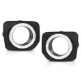 Fog Lamp Light Cover Bezel Trim Pair For Land Rover Lr4 2010-2016 Lr051337 Lr051335 Silver 