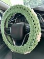 Ydm Crochet Daisy Steering Wheel Cover Daisy For Women Car Cute Steering 1 Seatbelt Covers