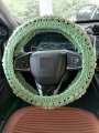 Ydm Crochet Daisy Steering Wheel Cover Daisy For Women Car Cute Steering 1 Seatbelt Covers