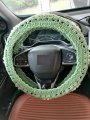 Ydm Crochet Daisy Steering Wheel Cover Daisy For Women Car Cute Steering 1 Seatbelt Covers
