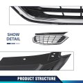 Pit66 Front Bumper Upper Grille Black Chrome Grill For Chevy Equinox 2018-2020 Pp