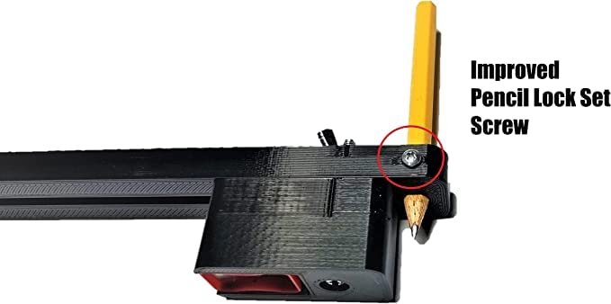 Auto Body Line Marker Tool Extra Long Adjustable With Built In Pencil Sharpener And Lock 0 25 To 9 Range Black