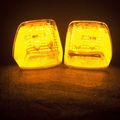 2x 8mm White Motorcycle Accessories Black Racing 22 Led Turn Signal Light Indicator Lens Blinker Universal For Suzuki Honda