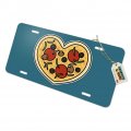 Graphics More Heart Pizza Pie Love Novelty Metal Vanity Tag License Plate