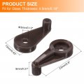 Uxcell Glass Retainer Clips 0 9 X 51 Inch Panel Fixing Clip With Screws For Cabinet Doors Brown 100pcs