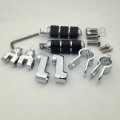 Xkh Group Motorcycle Chrome Footrest Foot Pegs With 1 4 Clamps For Goldwing Gl1800 Gl1100 Vt750 Shadow Vt750c Vt1100 Vtx1300