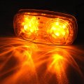 Ocpty 12led Side Marker Light 4pcs Amber Round Trailer Lamp Stop Turn Tail Fit For Boats Truck Pickups 12v Waterproof Signal