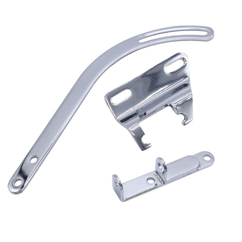 Universal Short Water Pump Alternator Bracket Repair Kit For Sbc Small Block Chevy Driver Side Chrome Fits 283 327 350 Engines