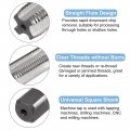 Uxcell Metric Thread Tap M14 X 1 5 H2 Left Hand 130mm Extra Long Straight Flute Screw Milling Machine Taps Threading Tapping