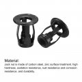 Uxcell M6 Jack Nuts 10pcs Threaded Insert Nut Carbon Steel Zinc-plated Rivet For Thin Metal 18 6mm Length