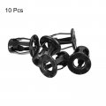 Uxcell M6 Jack Nuts 10pcs Threaded Insert Nut Carbon Steel Zinc-plated Rivet For Thin Metal 18 6mm Length