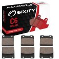 Sixity C6 Front Rear Ceramic Brake Pads For Suzuki Gsx-r1100 G H J 1986-1988 Complete Set 