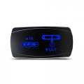 Ch4x4 Rocker Switch Winch In-out Symbol A Horizontal Blue Led