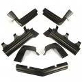 Kuafu Front Rear Bumper Fillers Cover Vehicle Set Compatible With 1979-1985 Buick Riviera Model Cars Plastic Black 7 Pcs