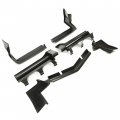 Kuafu Front Rear Bumper Fillers Cover Vehicle Set Compatible With 1979-1985 Buick Riviera Model Cars Plastic Black 7 Pcs