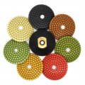 3-inch Diamond Concave Convex Polishing Pads With Hook And Loop Backer Pad For Marble Granite