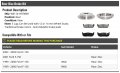 Rear Semi Metallic Disc Brake Pad And Rotor Kit 5 Lug Fits 12mm Or 14mm Wheel Studs Compatible With 1999-2003 Ford F-150