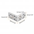 Uxcell 4set Inside Corner Bracket Gusset Kits 88x88x42mm 4590 Angle Connector For European 4545 5050 Series Aluminum Profile