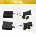 X Autohaux 2pcs 9005 9006 H10 9012 Led Car Headlight Canbus Decoder Error Free Warning Resistors Replacement Anti Flicker