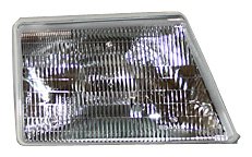 Right Headlight Assembly For 1998 To 2000 Ford Ranger Halogen Light Source With Clear Plastic Lens And Waterproof Feature Part