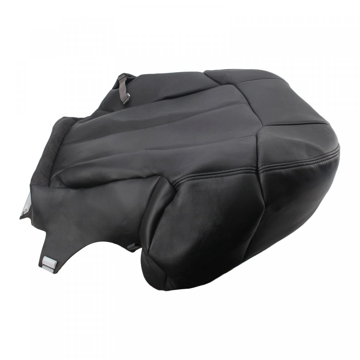 Driver Bottom Seat Cover For Chevy Silverado And Gmc Sierra 1999 2000 2001 2002 Graphite Gray Leather Replacement With 0 5 In