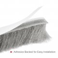 Uxcell Weather Stripping Brush 40ft L X 35 W 0 9 H Self-adhesive Seal Weatherstrip Sweep Gray For Door Window