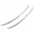 Hecasa Upper Lower Grill Trim Compatible With 2011-2015 Ford Explorer Silvery Front Grille Replacement For Bb5z-8200-aa