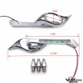 Httmt- Mt203 Ttt003-2 Chrome Custom Wisdom Eye Mirrors Set Led Turn Signals Fit H-d Motorcycle