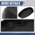 Auto Dynasty Center Console Armrest Cover Compatible With Toyota Avalon 13-18 Stitched Synthetic Vinyl Leather Black