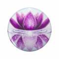 1080 Graphics Lotus Flower Key Chain Double Sided Stainless Steel Keychain 