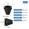 Tower Shaped Grommet 4 Pcs 2 50mm Inner Diameter Rubber Grommets Firewall Plug Hole For Wire Cable Plumbing Black