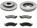 Front Ceramic Brake Pad And Rotor Kit Compatible With 2006-2010 Ford Explorer 