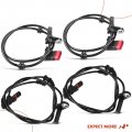 A-premium Front And Rear Abs Wheel Speed Sensor Compatible With Mercedes-benz Models S400 2011-2013 S550 2011-2012 S600 S63 Amg