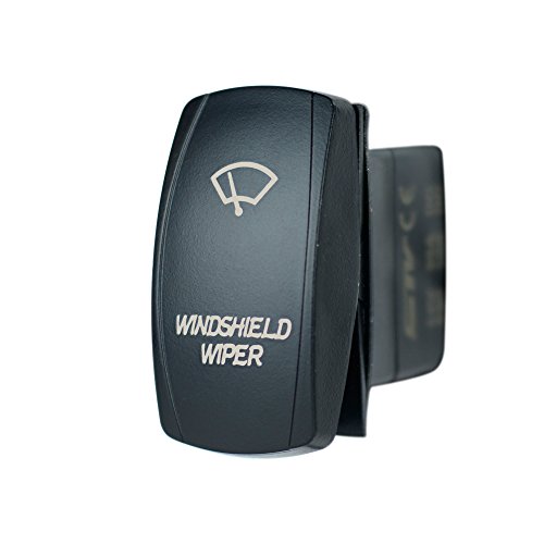 Laser Backlit Orange Rocker Switch Windshield Wiper 20a 12v On Off Led Light Stv Motorsports