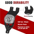 Fog Light Pair For 1999-2004d Excursion F250 F350 F450 F550 Super Duty Clear Lens Black Bezel Halogen Assembly Mo-4738