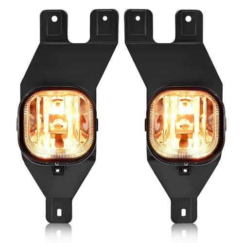 Fog Light Pair For 1999-2004d Excursion F250 F350 F450 F550 Super Duty Clear Lens Black Bezel Halogen Assembly Mo-4738