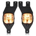 Fog Light Pair For 1999-2004d Excursion F250 F350 F450 F550 Super Duty Clear Lens Black Bezel Halogen Assembly Mo-4738