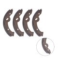 Brake Shoe Set 2 Wd Both Wheels 2-11170 2-11166 Replacement For Chuck Wagon Subs 16279