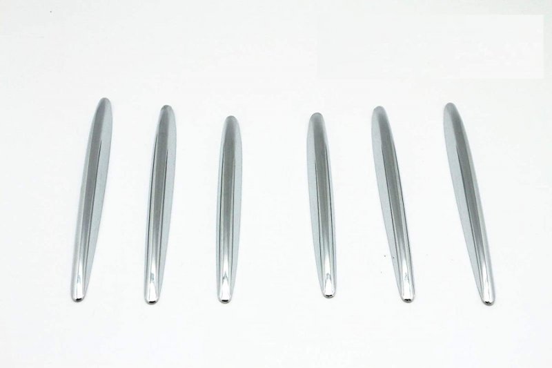 Mercedes Benz Slk Accessories Chrome Molding Fins Bonnet Grille Hood Vent Cover Trims For 2012-2019 R172 Class Nickel Stripe