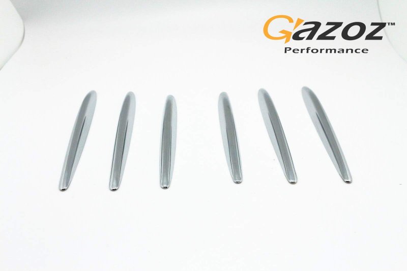 Mercedes Benz Slk Accessories Chrome Molding Fins Bonnet Grille Hood Vent Cover Trims For 2012-2019 R172 Class Nickel Stripe