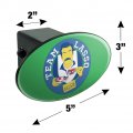 Ted Lasso Believe Badge Oval Tow Trailer Hitch Cover Plug Insert