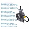 Waltyotur 28mm Carburetor Replacement For Honda Cr80r Cr85rb Kawasaki Kx80 Kx100 Dirt Bike