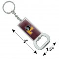 Graphics More Loyola University Chicago Primary Logo Keychain Rectangle Chrome Plated Metal Bottle Cap Opener
