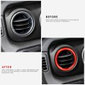 Air Conditioner Vent Ring Interior Accessories For Wrangler Jl 2018-2023 Gladiator Jt 2020-2023 Dashboard Conditioning Outlet