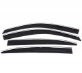 Auto Ventshade Avs Low Profile Ventvisor 2018 2023 Toyota Camry Smoke W Chrome Trim 4 Pc 794069 