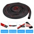 Uxcell D-shape Door Rubber Seal Strip 0 55 X0 47 Foam Automotive Weather Stripping With Self-adhesive For Cars Truck Window
