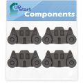 4-pack W10195416 Lower Dishwasher Wheel Replacement For Whirlpool Wdf750sayb3 W10195416v Upstart Components Brand